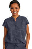 Healing Hands Women's Journey Mandarin Collar Camo Scrub Top 2352