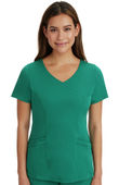 Healing Hands Women's Madison Mock Wrap Solid Scrub Top 2525