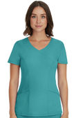 Healing Hands Women's Madison Mock Wrap Solid Scrub Top 2525