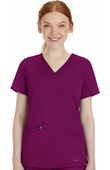 Healing Hands Women's Mariah Rib Trim Scrub Top 2530