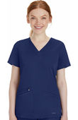 Healing Hands Women's Mariah Rib Trim Scrub Top 2530