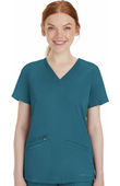 Healing Hands Women's Mariah Rib Trim Scrub Top 2530