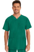 Healing Hands Men's Matthew V-Neck Solid Scrub Top 2590