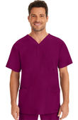 Healing Hands Men's Matthew V-Neck Solid Scrub Top 2590