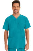 Healing Hands Men's Matthew V-Neck Solid Scrub Top 2590