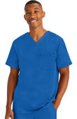 Healing Hands Men's Mason Solid Scrub Top 2591