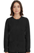 Healing Hands Women's Megan Button Front Solid Scrub Jacket 5500
