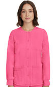 Healing Hands Women's Megan Button Front Solid Scrub Jacket 5500