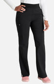 Cherokee Women's Mid Rise Straight Leg Cargo Scrub Pant CK136A