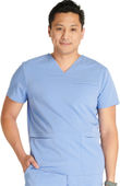 Cherokee Men's V-Neck 3 Pocket Scrub Top CK719A