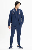 Infinity Men's Zip Front Scrub Jacket IN350A