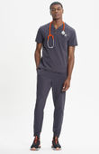 Infinity Men's Partial Zip V-Neck Scrub Top IN702A