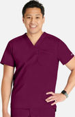 Cherokee Workwear Men's Mesh Trim Scrub Top WW751