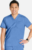 Cherokee Workwear Men's Mesh Trim Scrub Top WW751