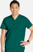 Cherokee Workwear Men's Mesh Trim Scrub Top WW751