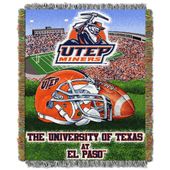 COL-051 Northwest UTEP Miners Home Field Advantage 48X60 Woven Tapestry Throw 