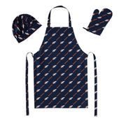 NFL-699 Northwest Denver Broncos 3-Pc Set Apron, Mitt, Hat 