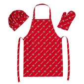 NFL-699 Northwest San Francisco 49ers 3-Pc Set Apron, Mitt, Hat 
