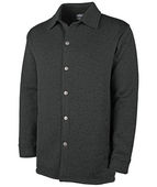 Charles River Apparel Heathered Fleece Snap Shacket 1497