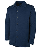 Charles River Apparel Heathered Fleece Snap Shacket 1497