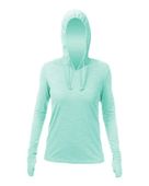 Anetik Women's Breeze Tech Hooded T-Shirt WSBRZH0 SEAFOAM HEATHERED Primary