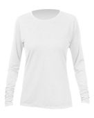 Anetik Women's Breeze Tech Long Sleeve T-Shirt WSBRZL0 WHITE HEATHERED Primary