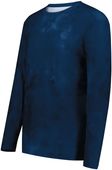 Adult Long Sleeve Print T Shirt (Black,Sky,Forest,Gold,Graphite,Kelly,Navy,Orange,Purple,Royal,Red,S