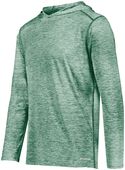  Youth  Coolcore Heathered Hoodie (Forest,Gold,Kelly,Maroon,Olive,Orange,Purple,Red) DARK GREEN HEATHER Primary