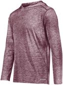  Youth  Coolcore Heathered Hoodie (Forest,Gold,Kelly,Maroon,Olive,Orange,Purple,Red) MAROON HEATHER Primary