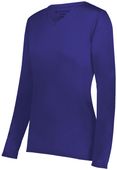 Womens Long Sleeve V-Neck T Shirt