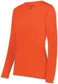 Womens Long Sleeve V-Neck T Shirt