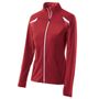 Womens Pocketed Heathered Jacket (Pink or Red) SCARLET/SCARLET HEATHER/WHITE Primary