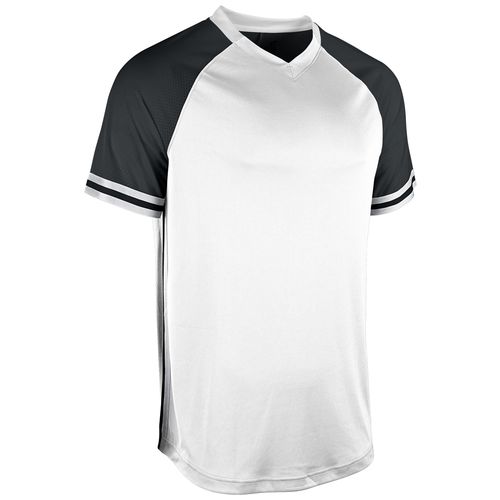 Champro BS34ABGPHWL Maglia Baseball/Softball Con Scollo A V - Poliestere, Colore Nero/Grafite/Bianco, Taglia L - 2