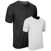 Champro Double Stock Reversible Tee BSTK19 Outside: BLACK/WHITE, Inside: WHITE/BLACK Primary