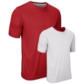 Champro Double Stock Reversible Tee BSTK19 Outside: SCARLET/WHITE, Inside: WHITE/SCARLET Primary