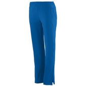 Womens 4-Way Stretch, Elastic Waistband w/Drawcord Ziped Lower Leg Warm-Up Pants