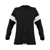Youth (YXL - Black/White) Contender Long Sleeve Shooter Shirt BLACK/WHITE Primary