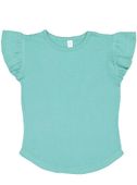 Rabbit Skins Toddler Girls Flutter Sleeve T 3339