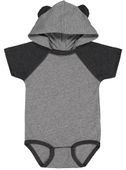 Rabbit Skins Infant Hooded Bodysuit W/ Ears 4417