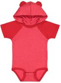 Rabbit Skins Infant Hooded Bodysuit W/ Ears 4417