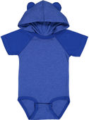 Rabbit Skins Infant Hooded Bodysuit W/ Ears 4417