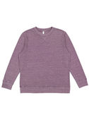 LAT Adult Vintage Wash Fleece Crew 6935