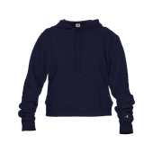 Badger Athletic Fleece Women's Crop Hoodie 126100 NAVY Primary