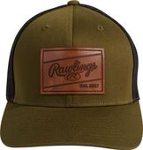 Rawlings Leather Patch Snapback Hat RWHLP