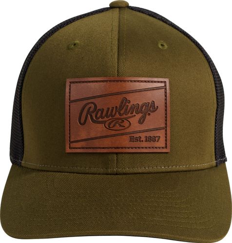 Rawlings Leather Patch Snapback Hat RWHLP Epic Sports