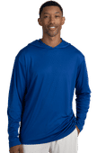 Blue Generation Adult Long Sleeve Hooded Tee Bg7310 ROYAL Primary