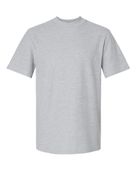 American Apparel Pique Mockneck Tee AME-1PQ HEATHER GREY Primary