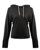 Burnside Women's Dawn To Dusk Hooded Pullover B5667 HEATHER BLACK Primary