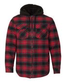 Burnside Quilted Flannel Hooded Jacket B8620