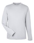Core365 Unisex Capital Long Sleeve Performance T-Shirt CE10L PLATINUM Primary